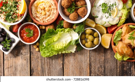 Assorted Lebanese Food