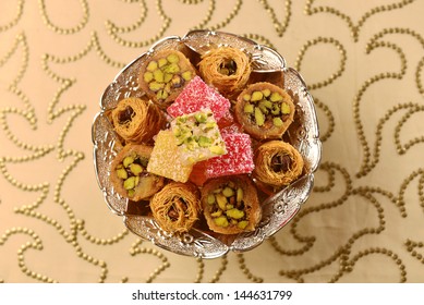 Assorted middle eastern sweets.