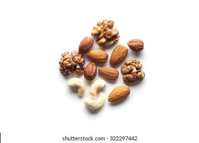 Assorted mixed nuts - Shutterstock ID 322297442