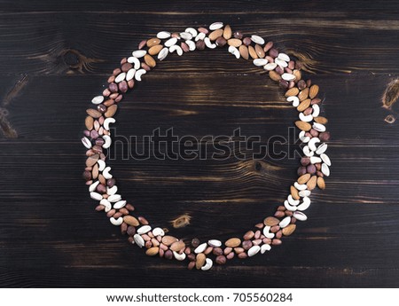 Assorted nuts, close-up view