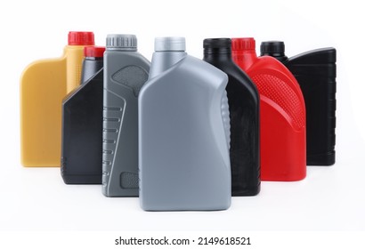 Assorted Plastic Containers Engine Oils On Stock Photo 2149618521   Assorted Plastic Containers Engine Oils 260nw 2149618521 