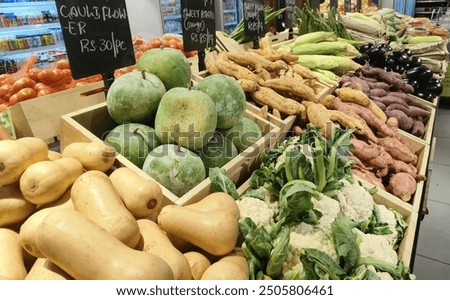Assorted Vegetable in the supermarket