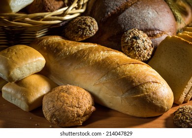 assortment of baked bread 