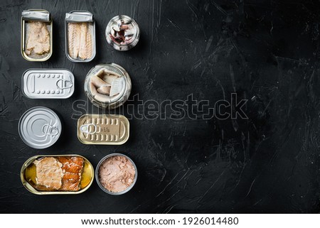 Similar – Image, Stock Photo Different types packaged food isolated on white background