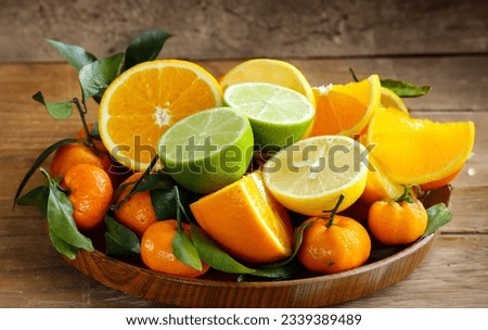 assortment of citrus oranges, lemons, limes