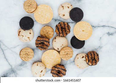 Assortment of Cookies on Marble Background - Powered by Shutterstock