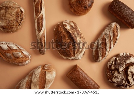 Similar – Image, Stock Photo Baking bread in a historic oven.