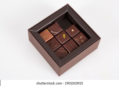 Assortment Of Fine Chocolate Candies In Small Gift Box