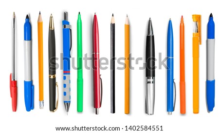 Assortment of various Chancery isolated on white