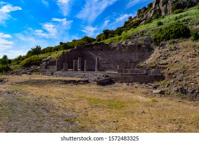 Assos ancient city and Athena Temple in Behramkale, Ayvacik. Turkey