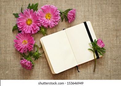 Asters composition and a notepad
