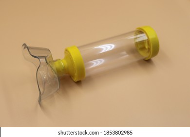 Asthma And Bronchial Inhaler Spacer.