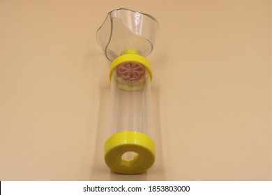 Asthma And Bronchial Inhaler Spacer.