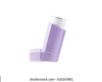 Asthma Inhaler Blank Label Isolated On Stock Photo 610167884 | Shutterstock