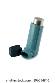 Portable Asthma Inhaler Device On White Stock Photo 1247613382 ...