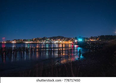 Astoria Oregon At Night