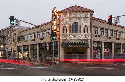 Astoria, OR USA - August 8th, 2017. Liberty Theater Is A Historic Vaudeville Theater And Cinema In Astoria, Oregon.