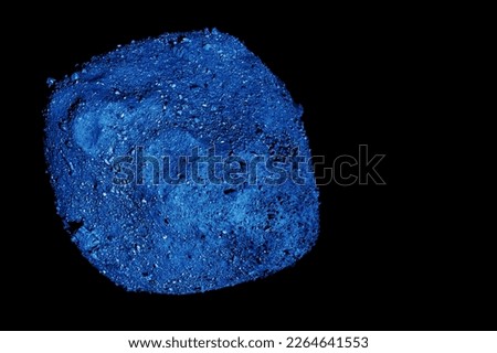 Astroid in dark space. Elements of this image furnished by NASA. High quality photo