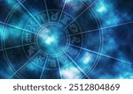 Astrology wheel, Horoscope Signs, Stars Night Sky