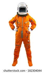 Astronaut isolated on a white background