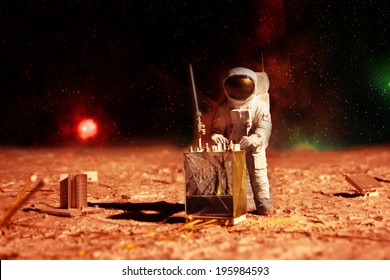 Astronaut On Mars