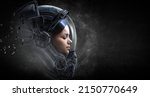 Astronaut and space exploration theme.