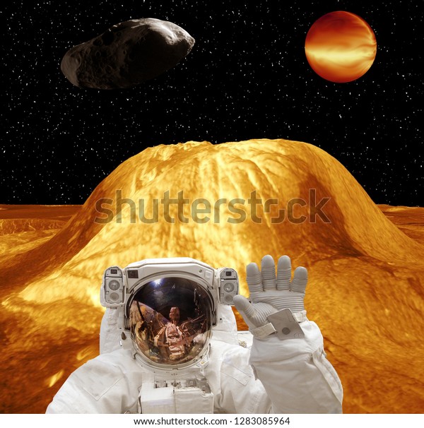 Astronaut. Space mission. Extrasolar\
planet. The elements of this image furnished by\
NASA.\
