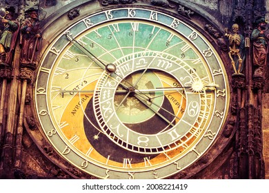 Astronomical Clock Close Up Prague