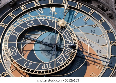 astronomical clock in Prague, Czech republic