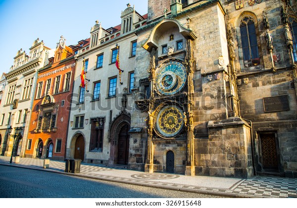 Astronomical Clock Prague Czech Republic Europe Buildings Landmarks Stock Image 326915648 - prague astronomical clock prague 11 roblox poster png 904x884px