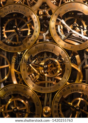 astronomical clock  in Strasbourg Cathedral France