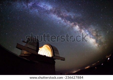 Astronomical Observatory under the stars