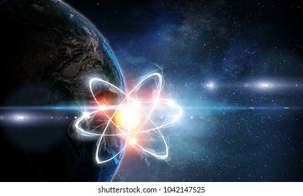 Astronomy concept backdrop. 3d rendering