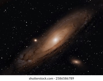 Astrophoto of a deep space object called: Andromeda Galaxy Catalog nr: M31 or Messier 31