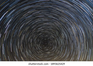 Astrophotography North Star Trail From The Desert