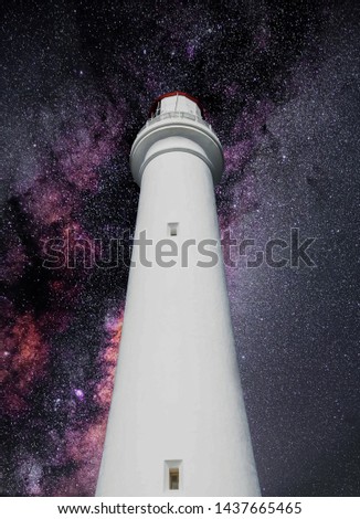 Similar – Image, Stock Photo lighthouse Biarritz