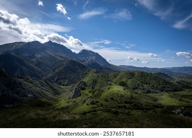 Asturian Mountains: Snowy Peaks and Verdant Forests in Spain - Powered by Shutterstock