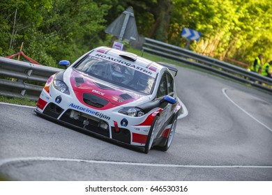 Asturias,Spain May 13th 2017,Carla Lvarez Sanjurjo Pilot Her Seat León In Subida Internacional Al Fito On May 13th In Asturias.