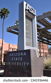 ASU Arizona State University Sign Tempe Arizona 3/16/19