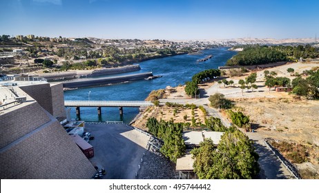 Aswan Dam. The High Dam. Aswan, Nubia, Egypt. - Shutterstock ID 495744442