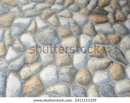 Asymmetrical Stone Floor Walls Mozaic
