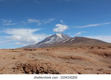 Atacama Desert And Licancabur Volcano