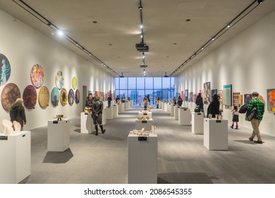 Centro Cultural Ataturk AKM galería de arte sala de exposiciones vistas interiores 4 de diciembre de 2021