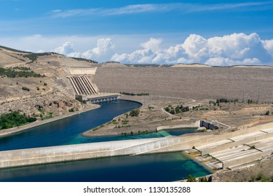 Ataturk Dam On The Euphrates River, Turkey