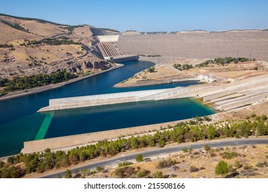 Ataturk Dam On The Firat River, Turkey