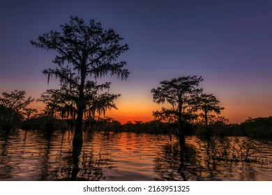 Atchafalaya Basin Sunset In Louisiana