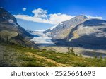 Athabasca Glacier in the Columbia Icefield in the Jasper National Park, Alberta, Canada