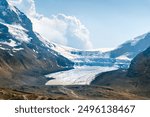 Athabasca Glacier in Jasper, Alberta, Canada. July 8, 2024. Columbia Ice Fields