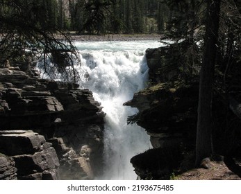 Athabasca River Waterfalls In Spring