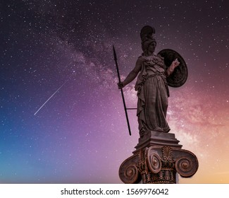 Athena Ancient Greek Goddess Knowledge Wisdom Stock Photo 1569976042 ...